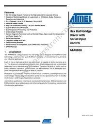 ATA6838-PXQW Datasheet Cover