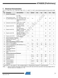 ATA6839-PXQW Datasheet Page 9