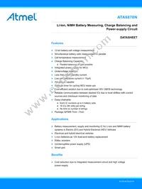 ATA6870N-PLQW-1 Datasheet Cover