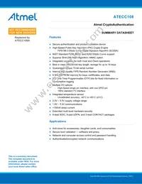 ATECC108-SSHDA-T Datasheet Cover