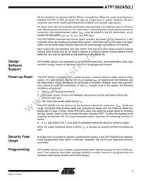 ATF1502AS-15JI44 Datasheet Page 7