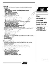 ATF1504ASL-25QI100 Datasheet Cover