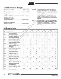 ATF1504ASL-25QI100 Datasheet Page 12