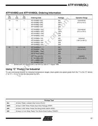 ATF16V8BQL-15XI Datasheet Page 17