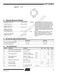 ATF16V8CZ-12JX Datasheet Page 3