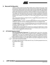 ATF16V8CZ-12JX Datasheet Page 10