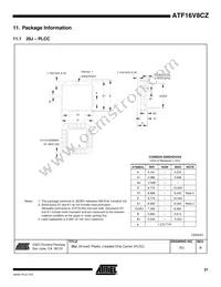 ATF16V8CZ-12JX Datasheet Page 21