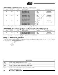 ATF20V8BQL-15PU Datasheet Page 16