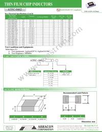 ATFC-0402-20N8G-T Datasheet Page 2