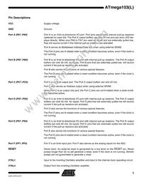ATMEGA103L-4AI Datasheet Page 5