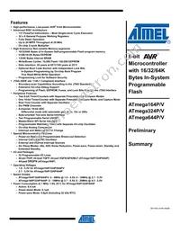 ATMEGA164P-20MCUR Datasheet Cover