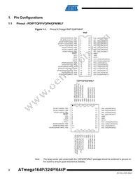 ATMEGA164P-20MCUR Datasheet Page 2