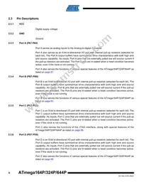 ATMEGA164P-20MCUR Datasheet Page 6