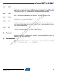 ATMEGA164P-20MCUR Datasheet Page 7