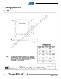 ATMEGA164P-20MCUR Datasheet Page 18