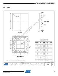 ATMEGA164P-20MCUR Datasheet Page 21