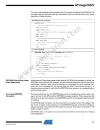 ATMEGA165V-8AI Datasheet Page 21