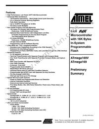 ATMEGA169V-8MU Datasheet Cover