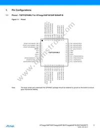 ATMEGA324P-B15AZ Datasheet Page 3