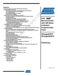 ATMEGA3250PV-10AUR Datasheet Cover
