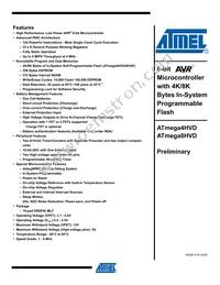 ATMEGA4HVD-4MX Datasheet Cover