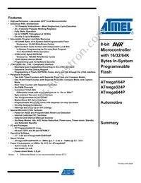 ATMEGA644P-A15AZ Datasheet Cover