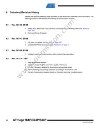 ATMEGA644P-A15AZ Datasheet Page 20