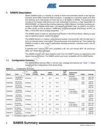 ATSAM3S1CA-CUR Datasheet Page 2