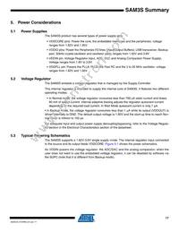 ATSAM3S1CA-CUR Datasheet Page 17