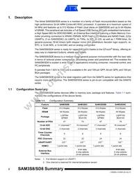 ATSAM3SD8CA-CU Datasheet Page 2