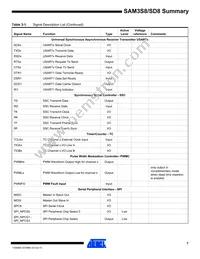 ATSAM3SD8CA-CU Datasheet Page 7
