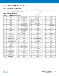 ATSAM4E8EA-CUR Datasheet Page 13