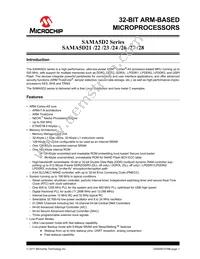 ATSAMA5D28B-CUR Datasheet Cover