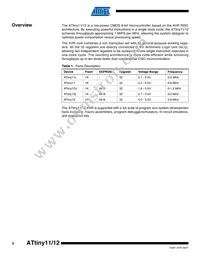 ATTINY11-6SU Datasheet Page 2