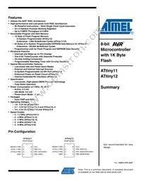 ATTINY12L-4PU Datasheet Cover
