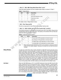 ATTINY15L-1SU Datasheet Page 23