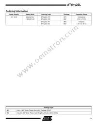 ATTINY22L-1SI Datasheet Page 9