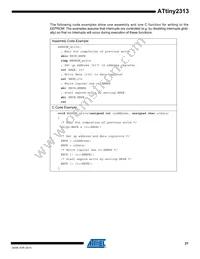 ATTINY2313V-10SI Datasheet Page 21