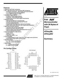 ATTINY28V-1MI Datasheet Cover