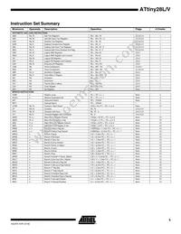 ATTINY28V-1MI Datasheet Page 5