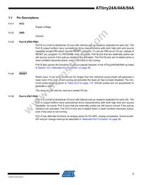 ATTINY84A-CCUR Datasheet Page 3