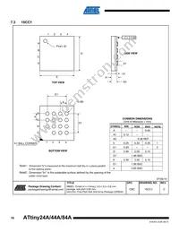 ATTINY84A-CCUR Datasheet Page 16