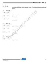 ATTINY84A-CCUR Datasheet Page 19