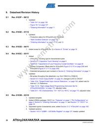 ATTINY84A-CCUR Datasheet Page 20