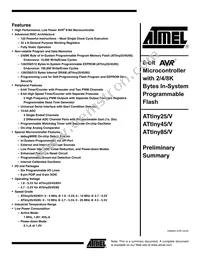 ATTINY85V-10SI Datasheet Cover