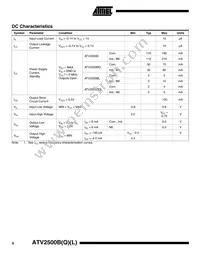 ATV2500BQL-25PI Datasheet Page 6