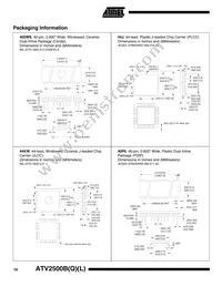 ATV2500BQL-25PI Datasheet Page 19