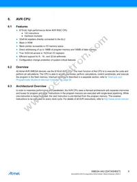 ATXMEGA128A4U-W Datasheet Page 9
