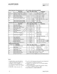 AUIRF2805 Datasheet Page 2