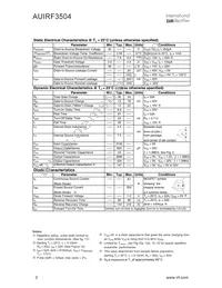 AUIRF3504 Datasheet Page 2